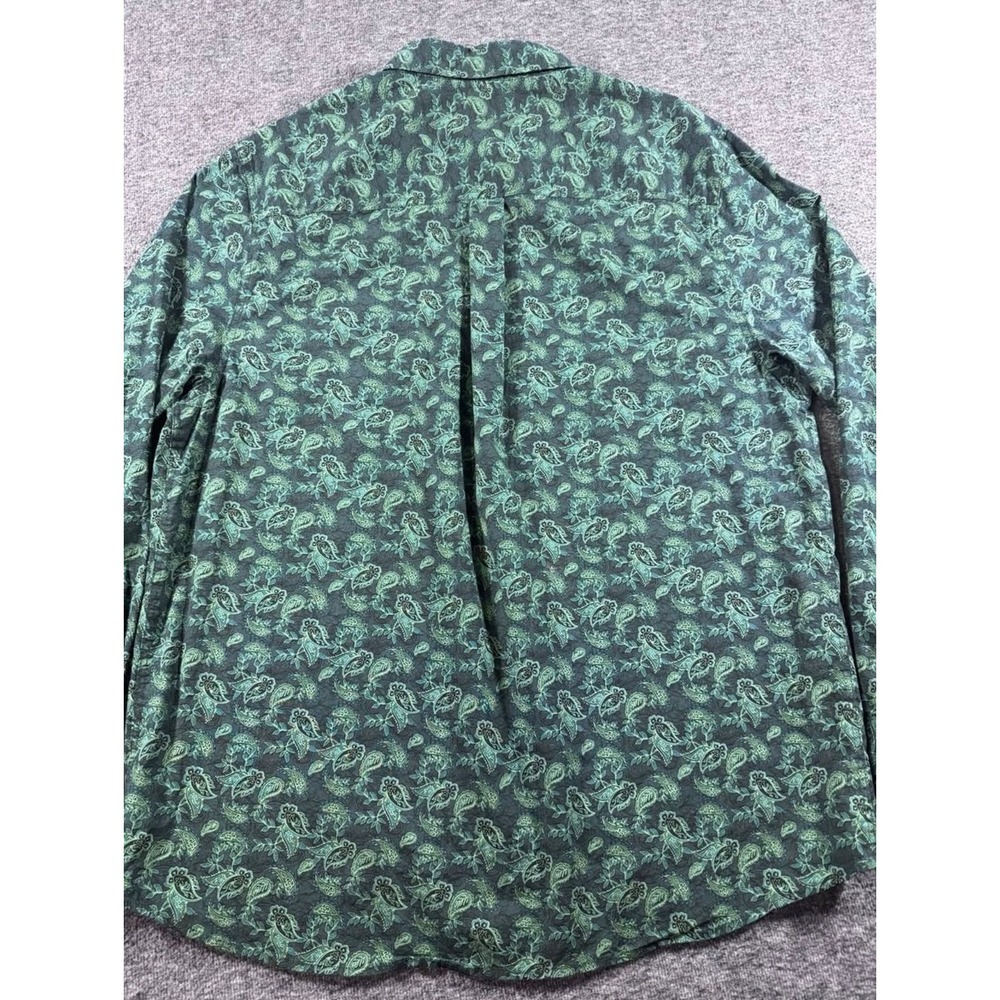 Cody James Mens 2XL Green Paisley Western Button Down Long Sleeve Shirt - Picture 9 of 9